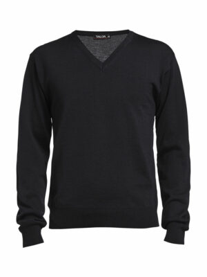 Victor Mens V-neck Merino Wool  Black